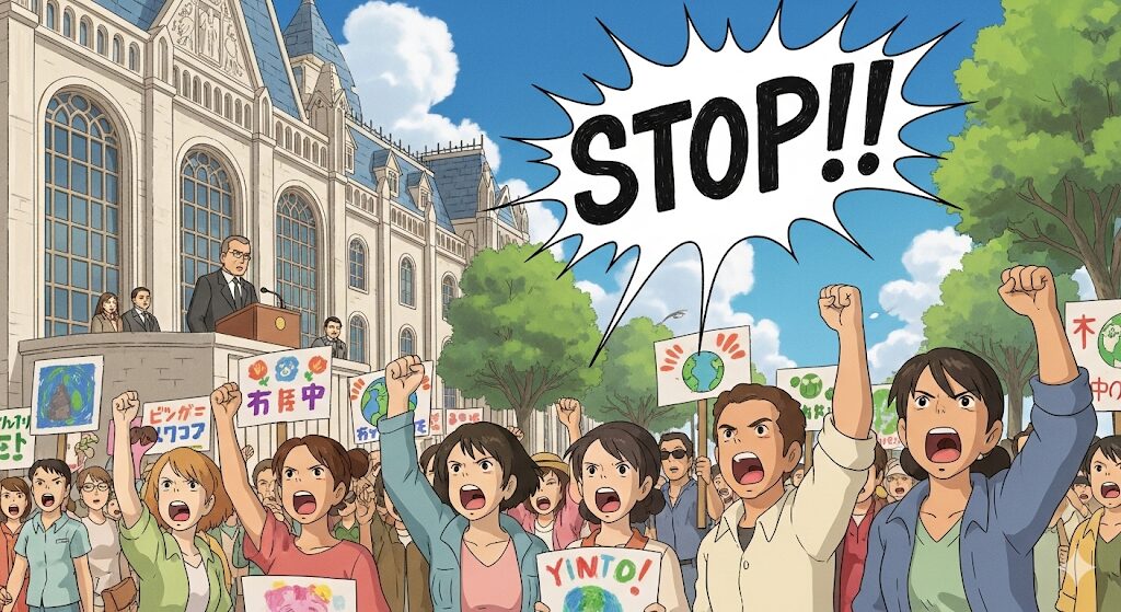 石破やめろデモ