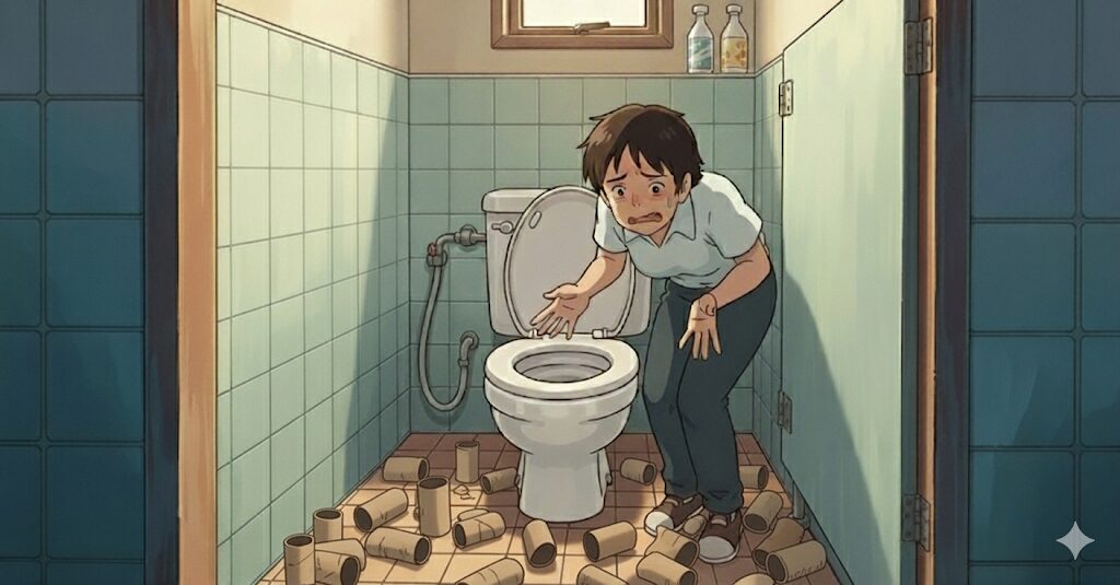 トイレットペーパーがない