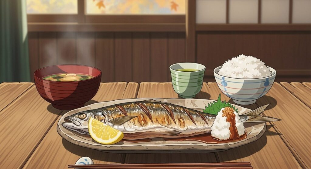 サンマの塩焼き