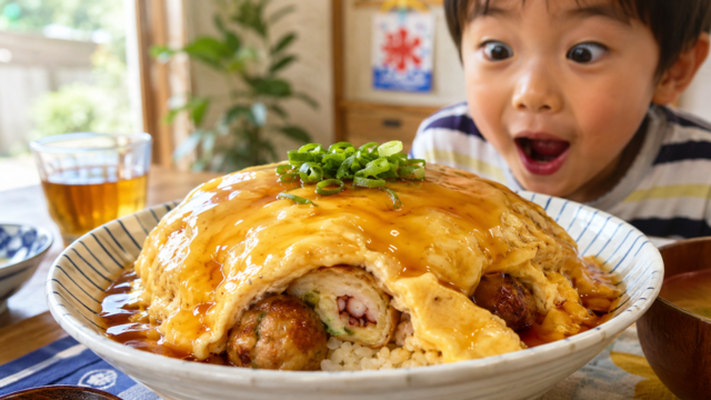たこ焼き天津丼