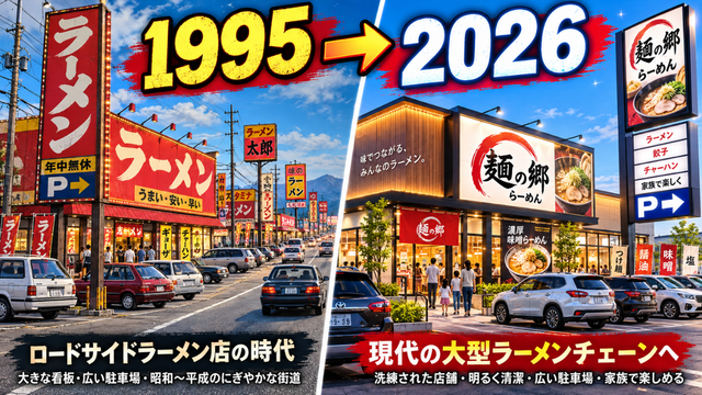 ラーメンチェーン店舗数ランキング30年史